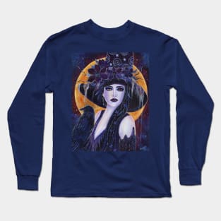 Solania Halloween witch by Renee Lavoie Long Sleeve T-Shirt